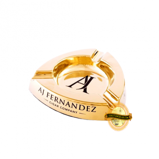 AJ FERNANDEZ ASHTRAY - 3 REST - GOLD