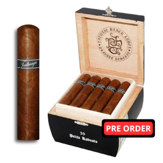 TATUAJE BLACK LABEL PETIT ROBUSTO BOX OF 20